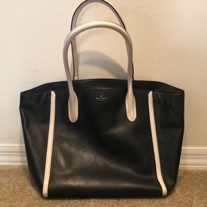 Black kate spade tote bag
